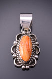 Silver & Spiny Oyster Shell Navajo Pendant 3G03T