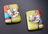 Santo Domingo Pueblo (Kewa) Multistone Post Earrings by Mary Tafoya 6D22C