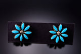 Zuni Turquoise Pettipoint Earring by Larry Delena 3E18N