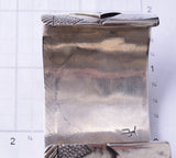 Vintage Silver Navajo Handmade Water Symbol Cuff Bracelet 6A03A