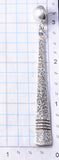 Silver Navajo Tufacast Long Statement Earrings by Pete Johnson 6A03Z