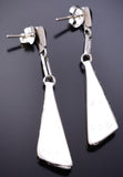 Silver & Turquoise Multistone Zuni Inlay Earrings by Sylvester Boone 6D09L