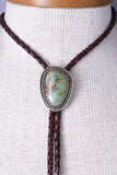 Silver & Royston Turquoise Bolo Tie by Ravis McQuade Henry 5L23U