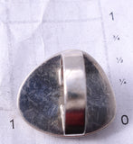 Vintage Size 5-1/2 Silver & Bisbee Turquoise Navajo Handmade Ring by Kee Yazzie 5K10T