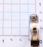 Size 11-3/4 Silver & 14k Gold Navajo Strong Bear Ring by Scott Skeets 5L26B