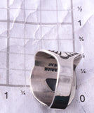 Size 6 Silver & Turquoise Navajo Handmade Ring by Derrick Gordon 5K10W