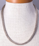 22" Silver Navajo Handmade Foxtail Necklace by Everette & Mary Teller 5J29M