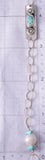 Silver & #8 Spiderweb Turquoise & Fresh Pearl Navajo Necklace Erick Begay 5H03T