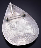 Vintage Silver & Turquoise Navajo Waterdrop Pendant 6A03M