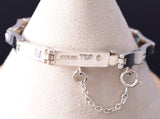 Silver & Tiger Eye Multistone Navajo Inlay Link Bracelet by Bessie Johnson 6H25D