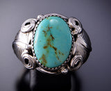 Size 12 Large Turquoise Men's Ring by Darrel Morgan 3E18H