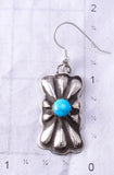 Silver & Turquoise Navajo Concho Dangle Earrings by Ravis Henry 6H06L