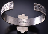 Silver & Kingman Turquoise Navajo Handmade Bracelet by Michael Calladitto 6F09V