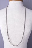 36 inch - Navajo Pearls Silver Beads 4mm 6J31U