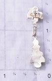 Silver & Turquoise Zuni Petit Point Birds Earrings by Herbert Lastiyano 6D09N