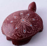 Pipestone Zuni Turtle Fetish by Andrianna Cellicion 5L09N