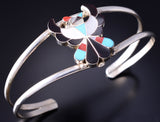 Zuni Thunderbird Inlay Sterling Silver Bracelet by Breon Wallace - 5L17V