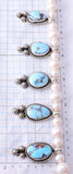 Silver & Golden Hills Turquoise & Fresh Pearl Navajo Squash Blossom Necklace by Erick Begay 3H21W