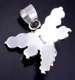 Silver & Sonoran Gold Turquoise Navajo Butterfly Pendant Jeremy Delagarito 5L26K