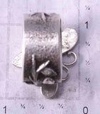 Size 8-1/2 Silver Navajo Tufacast Butterfly Love Ring by Darryl Dean Begay 5B19Y