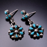 Zuni Pettipoint Turquoise Earrings by Tricia Leekity 3M05J
