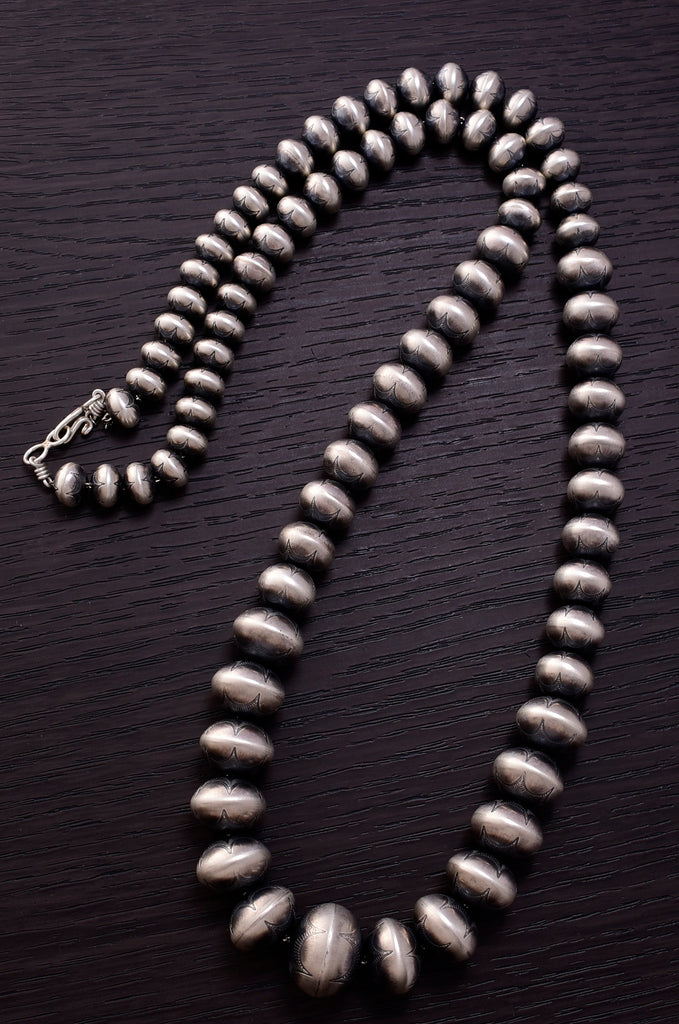 Deal of the Day Handmade Navajo Pearl Graduated size Necklace by Bry N8tiveArts