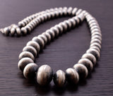 Deal of the Day - Handmade Navajo Pearl Graduated size Necklace by Bryannen Halwood 3M05D