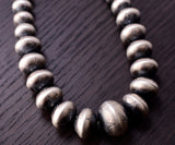 Deal of the Day - Handmade Navajo Pearl Graduated size Necklace by Bryannen Halwood 3M05D