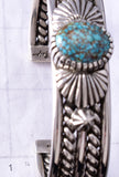 Silver & Sierra Nevada Turquoise Navajo Concho Bracelet by Erick Begay 6F27N