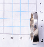 Size 9 Silver & Turquoise Navajo Inlay Ring by Laura Lincoln 5L07V