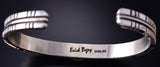 Silver & Sonoran Gold Turquoise Navajo Concho Men's Bracelet - Erick Begay 5H01R