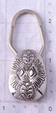 Silver Navajo Handstamped Key Ring 5B14L