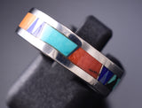 Size 7-1/4 Navajo Multistone Band Ring by Valerie Yazzie 6K27G