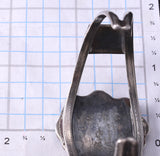 Vintage Silver & Turquoise Navajo Cluster Bracelet signed BJ 6A21F