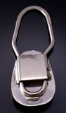 Silver Navajo Handstamped Key Ring 5B14L