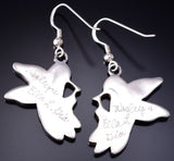 Vintage Silver Multistone Zuni Hummingbirds Necklace Earring Set W & E Gia 6F22D