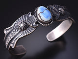 Silver & Golden Hills Turquoise Navajo Concho Bracelet by Kevin Billah 5J18U