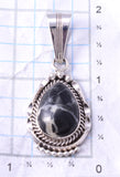 Silver & White Buffalo Turquoise Navajo Pendant by Samuel Yellowhair 3G03V
