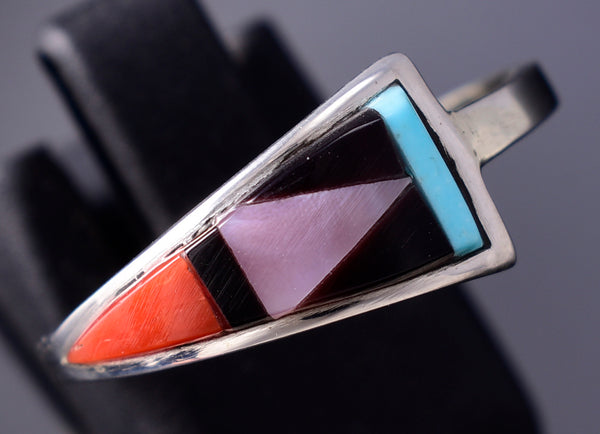 Size 9-3/4 Multistone Inlay Zuni Ring by Tammie Qualo 6K27F