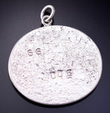 Silver Navajo Tufacast The Lamb of God Pendant by Darryl Dean Begay 5B19U