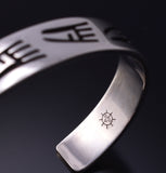 Vintage Silver Hopi Bear Claw Design Bracelet by Kendrick Lomayestewa - 5K17R