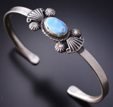 Silver & Golden Hills Turquoise Navajo Concho Bracelet Genevieve Francisco 6H31E