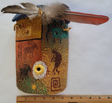 Navajo Pottery - Yei Bi Chei Mask - by David John - 4L05B