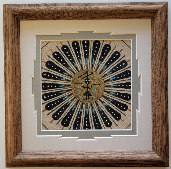 Navajo Sandpainting byDeborah Foster - Sun Design - 6D01X