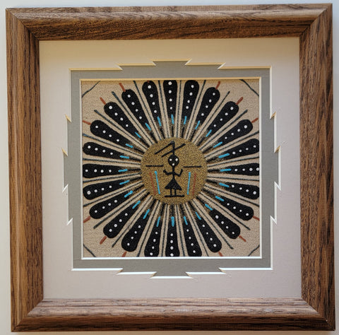 Navajo Sandpainting byDeborah Foster - Sun Design - 6D01X