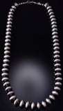 29" Silver 15mm Navajo Pearls Heaven Necklace by Bryannen Halwood 5J29N