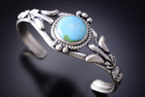 Classic Navajo Sonoran Gold Turquoise Bracelet by Darrell Morgan 6K28W
