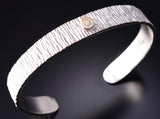 Vintage Silver & 14k Gold Bracelet by Myron Panteah 5L10X