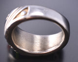 Size 7-1/4 Multistone Navajo Inlay Ring by Allen Lee 6K27C