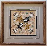 Navajo Sandpainting by Glen Nez - Father Sky/Mother Earth - 6D02J